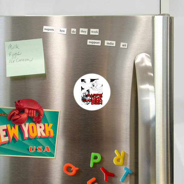 "Carpe That F*cking Diem" Vintage Barbarian Fantasy by Nonstop Shirts